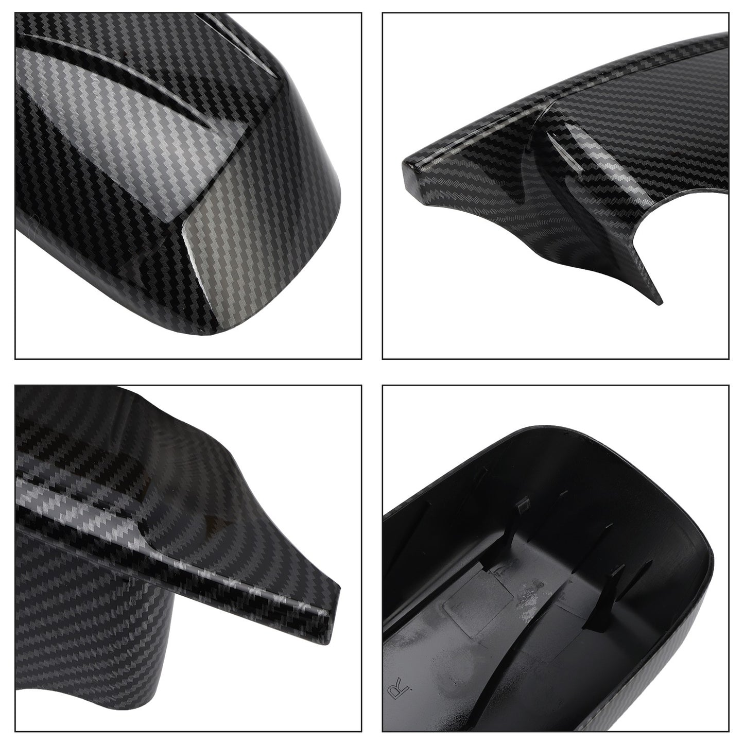 2x M Style Wing Car Side Mirror Cover Caps for BMW E46 Sedan E39 4DR 1998-2005