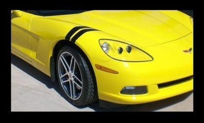 3" Fender Stripe Hash Mark Stripe Decal Graphic Kit For Chevy Corvette C5 C6