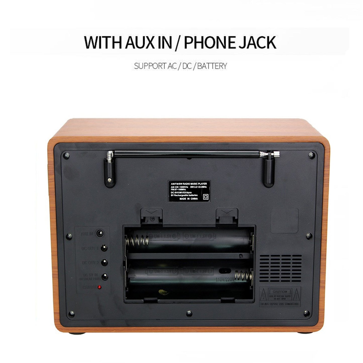 Retro-Style Decorative Radio Multifunction Music Player Bluetooth Speaker Radio