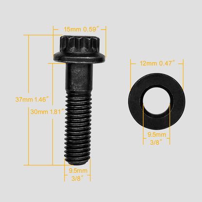 8*1.25 Intake Manifold Bolt For 3/8" Flanges Chevy Gen III/LS w/4.8 5.3 6.0 6.2L