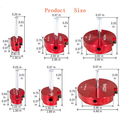 04529 For PPRK6 Plastic Pipe Fitting Reamer 6 Piece Kit For1/2" Drills