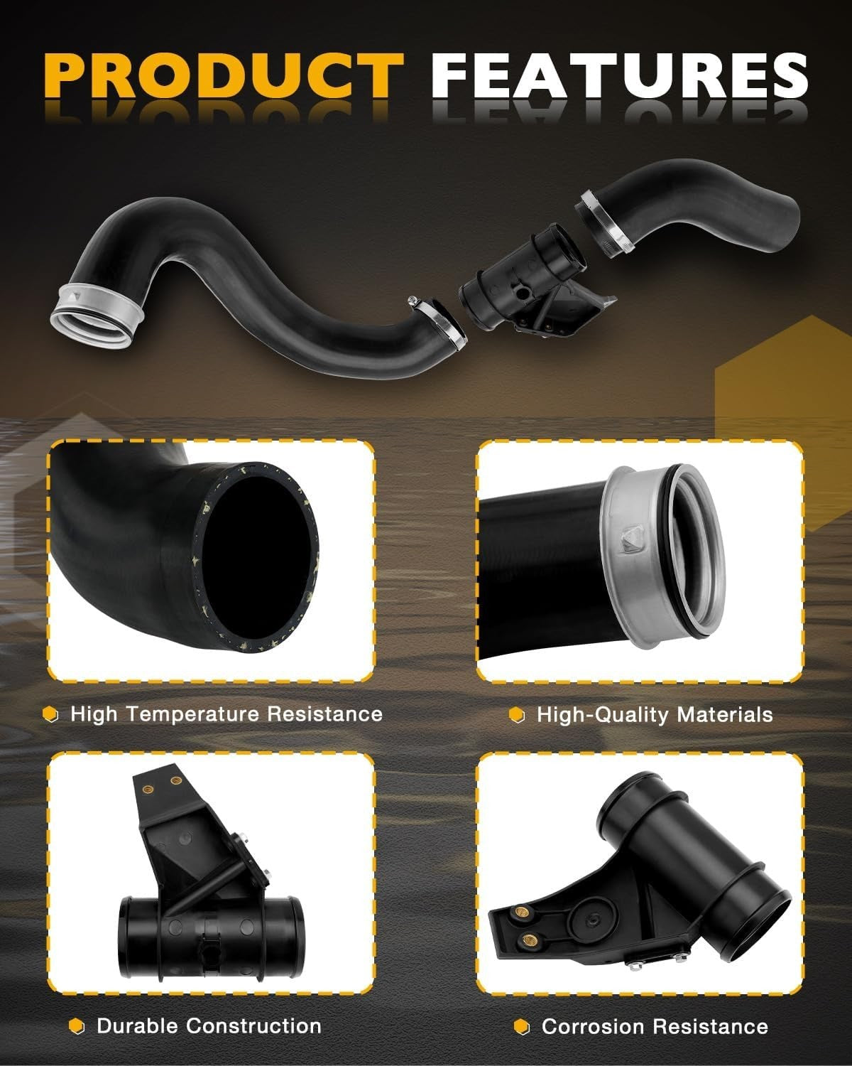Turbo Intercooler Pipe Hose Assy For Dodge Mercedes-Benz Sprinter 2500 3500 2.7L