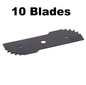 Solid Spare (10) Edger Blade 7 3/4" x 2 3/4" for Black & Decker LE750 Edge Hog 243801-00