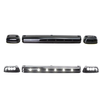 3x White LED Cab Roof Marker Lights For 2007-13 Chevy Silverado 2500 HD 3500 HD