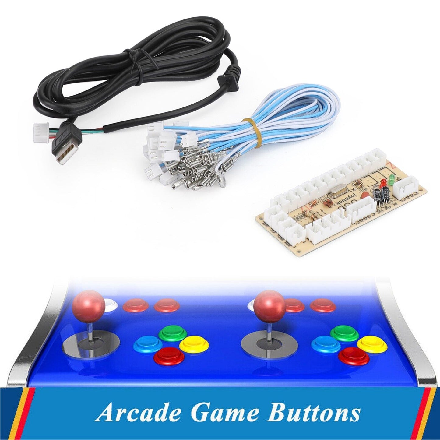 Zero Delay Arcade USB Encoder PC to Joystick to Joystick Fit for PC Games NEW