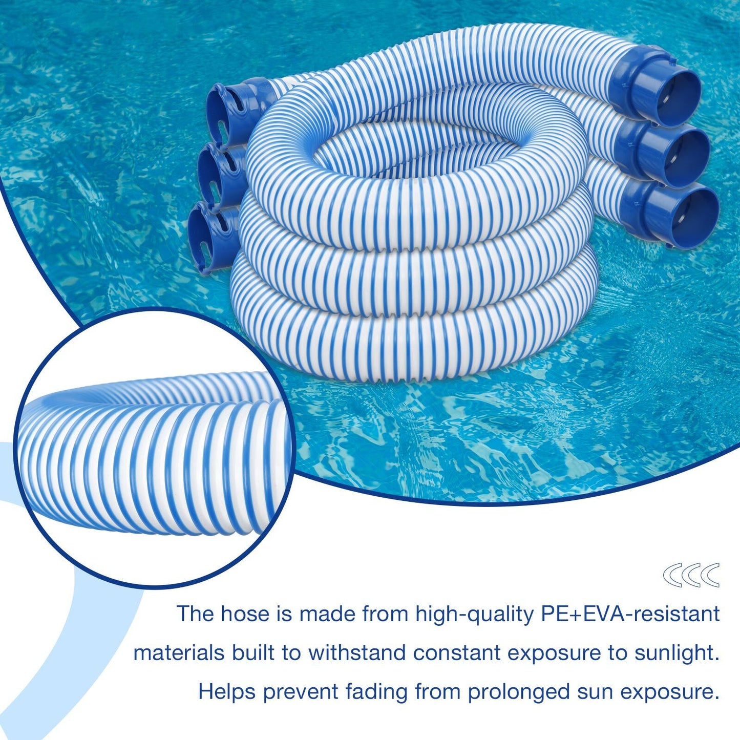 5Pcs 39" Pool Cleaner Twist Lock Hose For Zodiac Baracuda MX6 MX8 X7 T5 R0527700