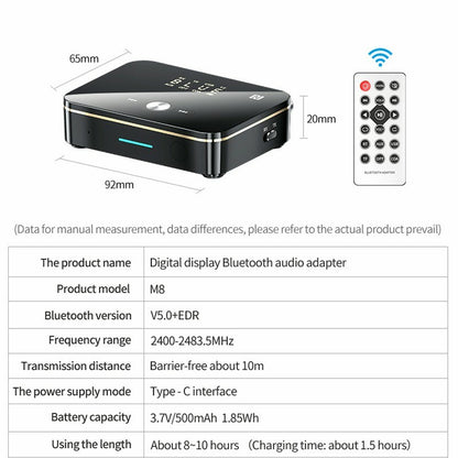 USB Bluetooth 5.0 Transmitter Receiver Wireless NFC to 2RCA Stereo Audio Adapter