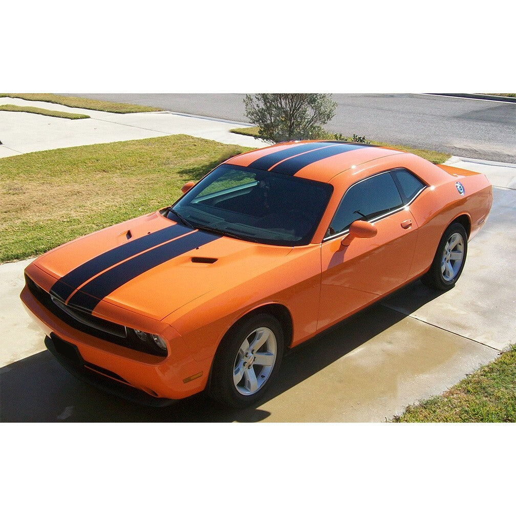 9" VINYL RALLY STRIPES RACING STRIPE HOOD TRUNK ROOF For DODGE CHALLENGER