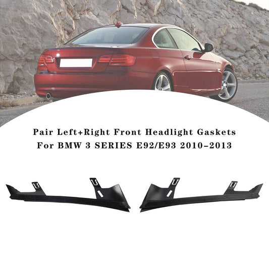 Solid Spare Pair Front Headlight Gaskets For BMW 3 SERIES E92/E93 2010-2013