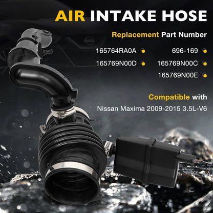 Engine Air Intake Hose for 2009-2015 Nissan Maxima 3.5L V6 DOHC 165769N00C