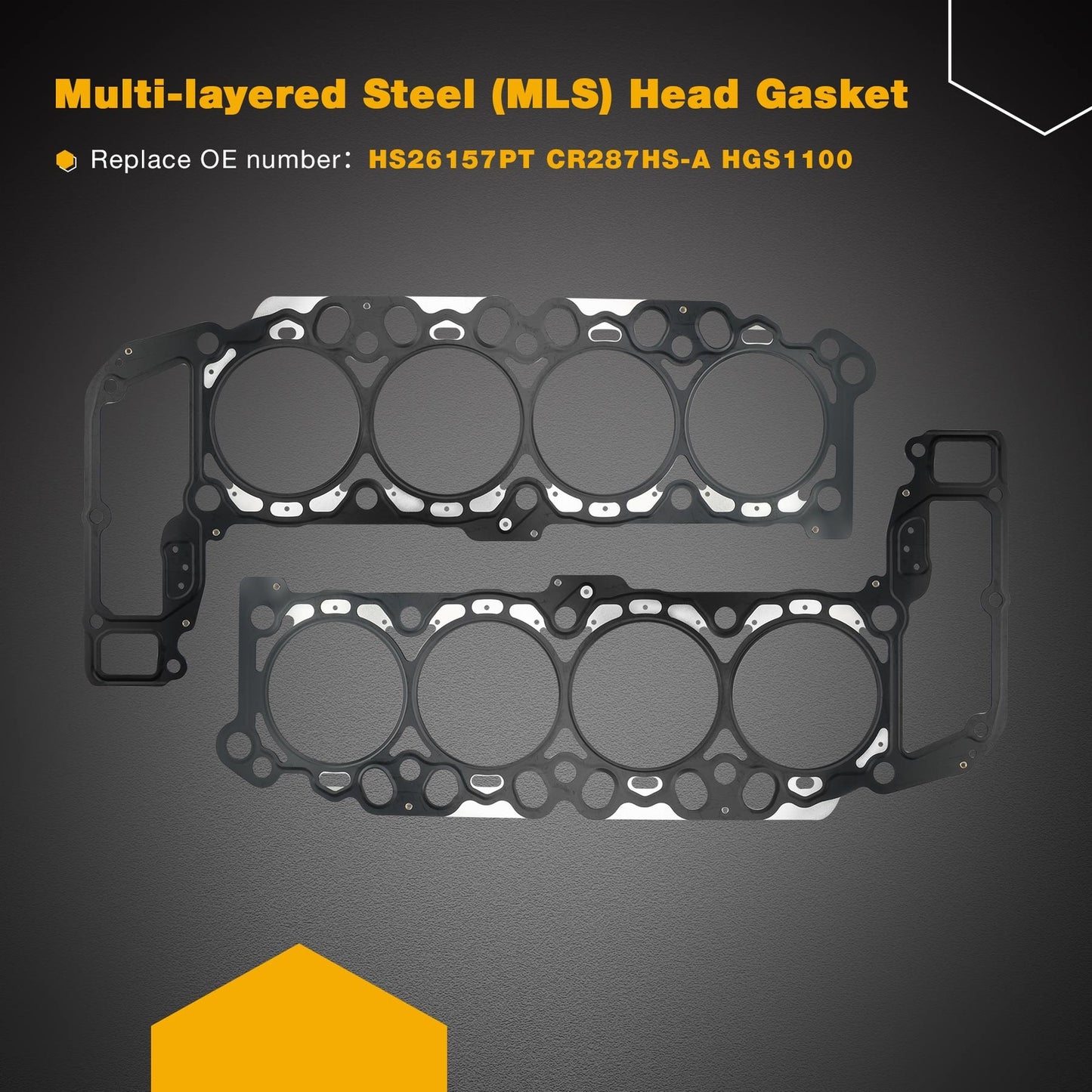 Full Head Gasket Set w/ Bolts For 99-03 Dodge Ram Durango Grand Cherokee 4.7L