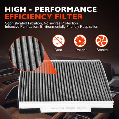Premium Engine Cabin Air Filter Set For Kia Telluride Hyundai Santa Fe 3.8L 2.0L
