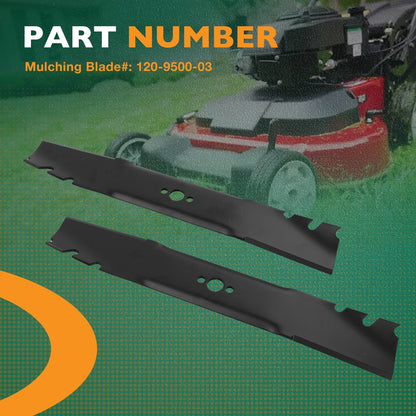 2x 120-9500-03 Lawn Mower Mulching Blades For Toro Ex mark ECKA30 22205TE 20120