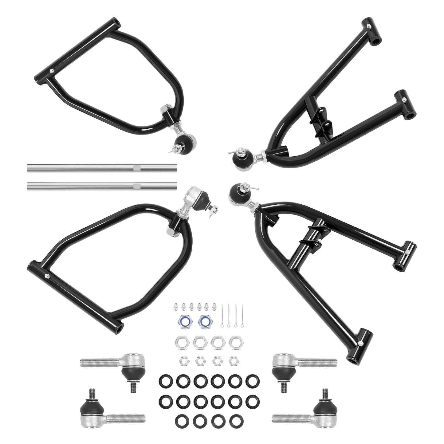 Solid Spare Black Front Extended A-Arm For Yamaha Raptor 250 YFM250R 2008-13 Powder Coated