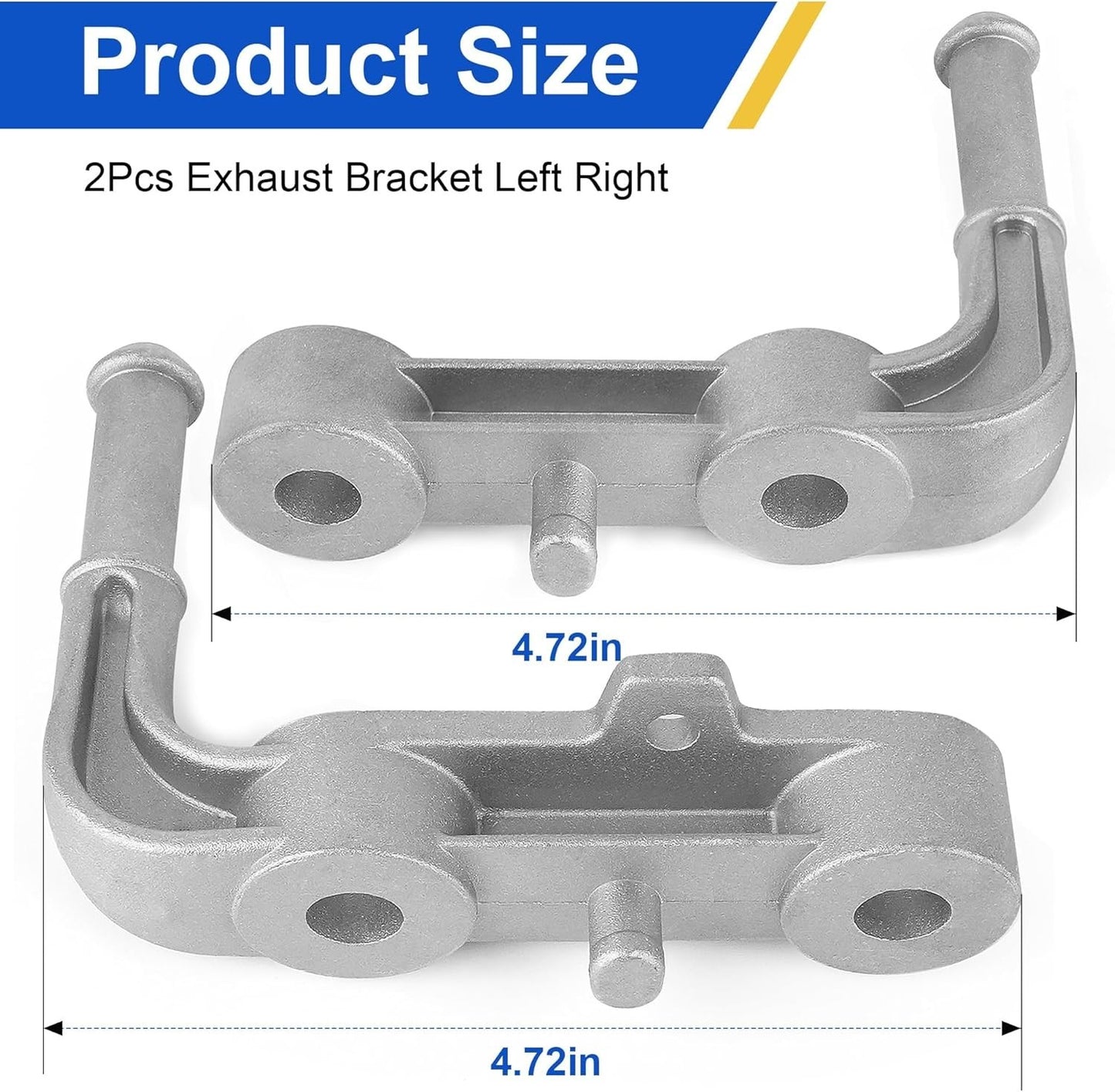 2Pcs Exhaust Bracket Left Right For Ram 1500 2019-2025 68275662AB 68395841AA