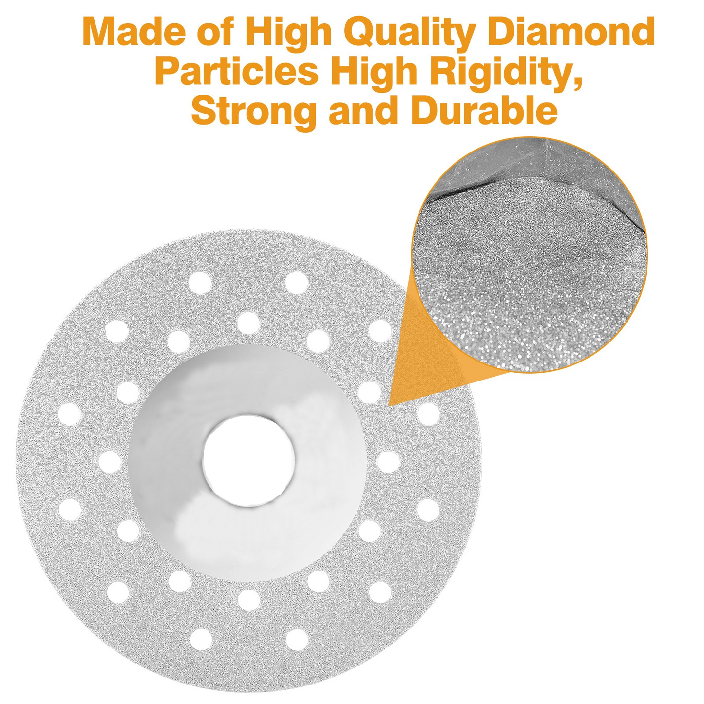 6PCS 4" Rock Slab Grinding Disc Diamond Tile Cutting Saw Blade for Angle Grinder