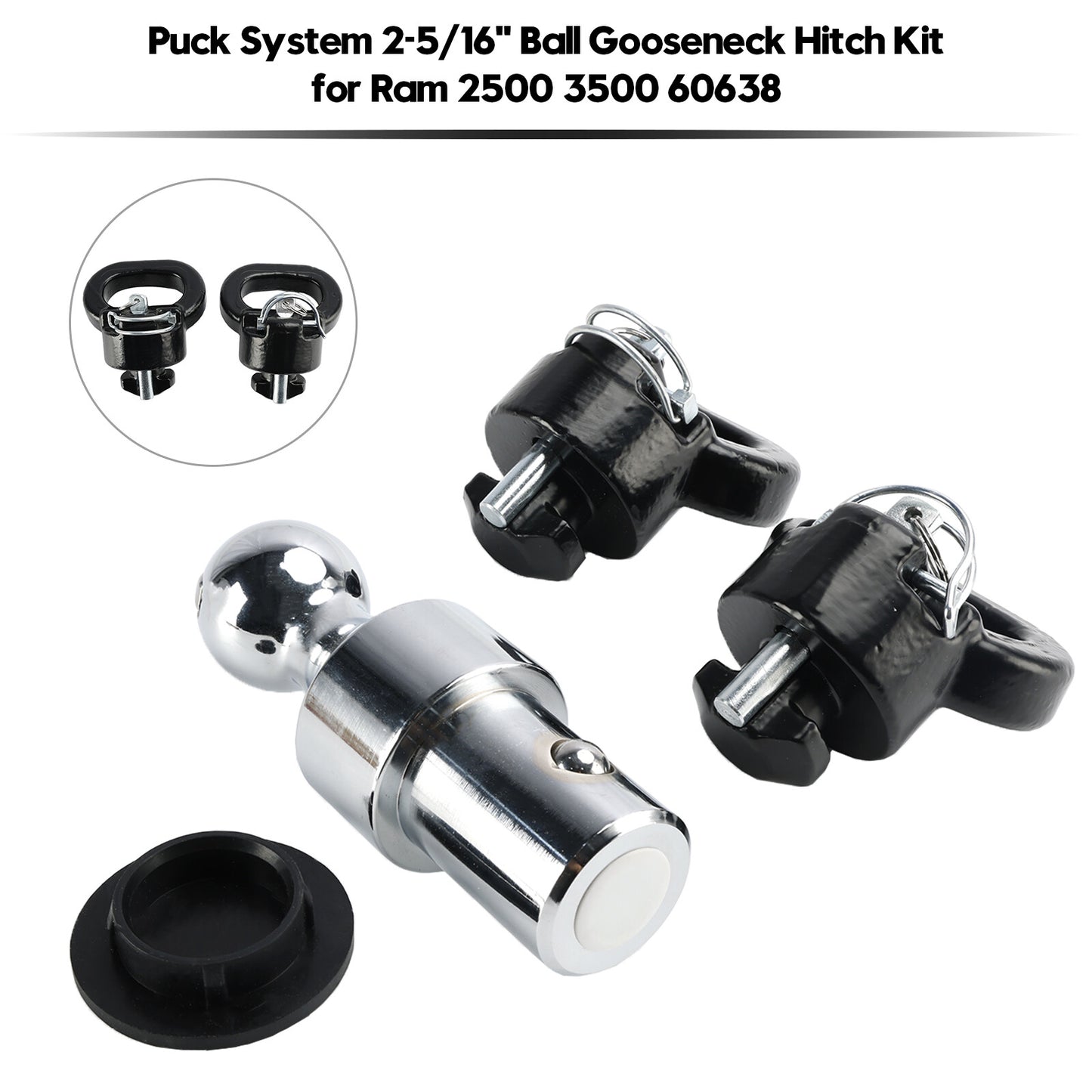 Puck System 2-5/16" Ball Gooseneck Hitch Kit for Ram 2500 3500 60638 ..
