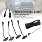 Smoked Lens Amber Light Front Grille LED Light Kit Fit Toyota Tacoma 2016-2023