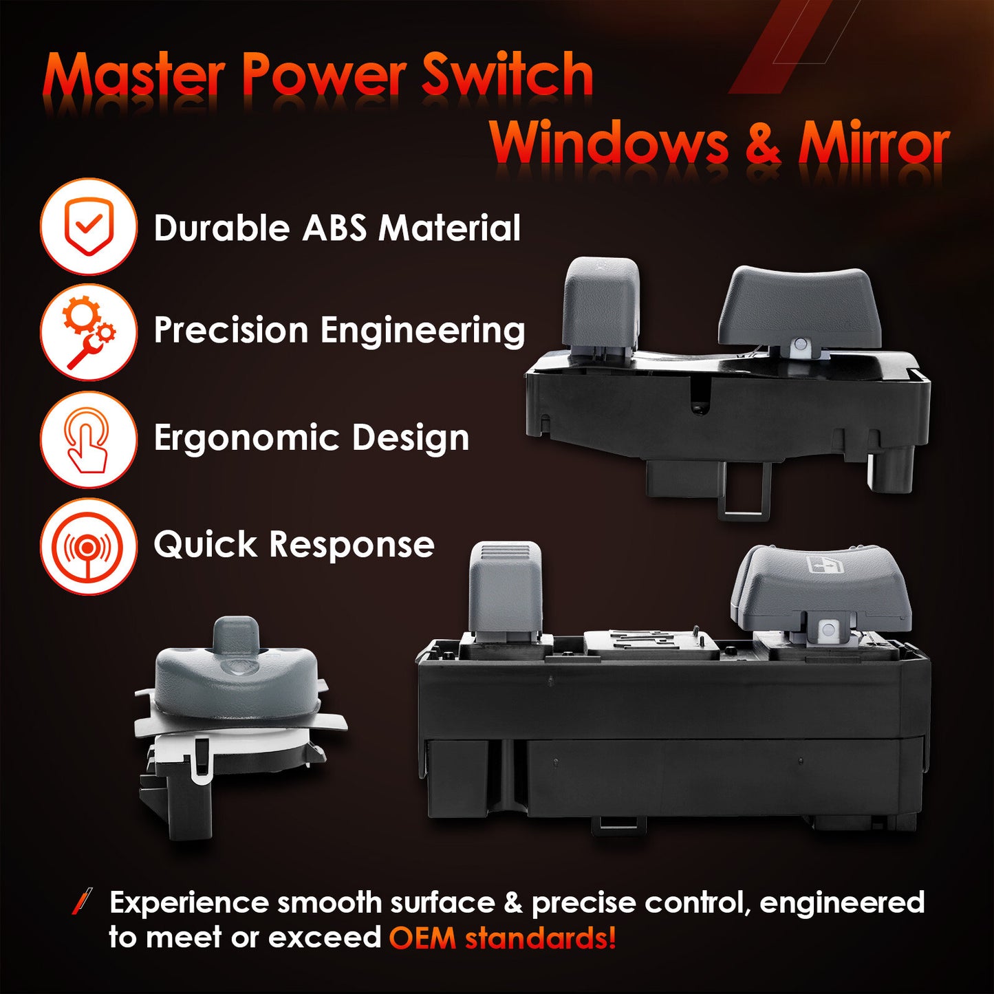 Master Power Window & Mirror Switch Control For Chevy GMC C/K 1500-3500 Tahoe