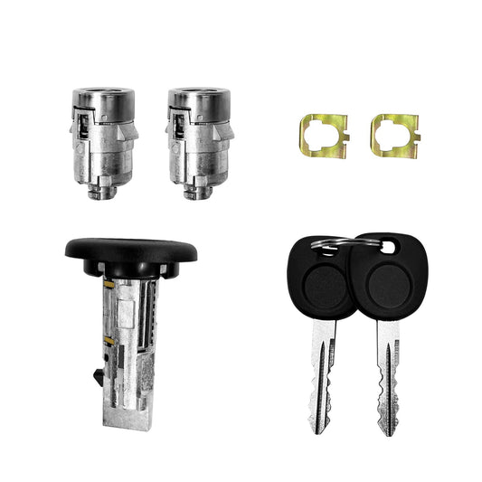 Solid Spare Ignition Switch & Front Door Lock Cylinders for 03-07 Chevy Silverado GMC Sierra