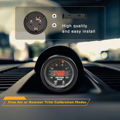 Wideband UEGO Air Fuel Ratio Gauge Kit 2-1/16" X-series 30-0300 AFR O2 Sensor