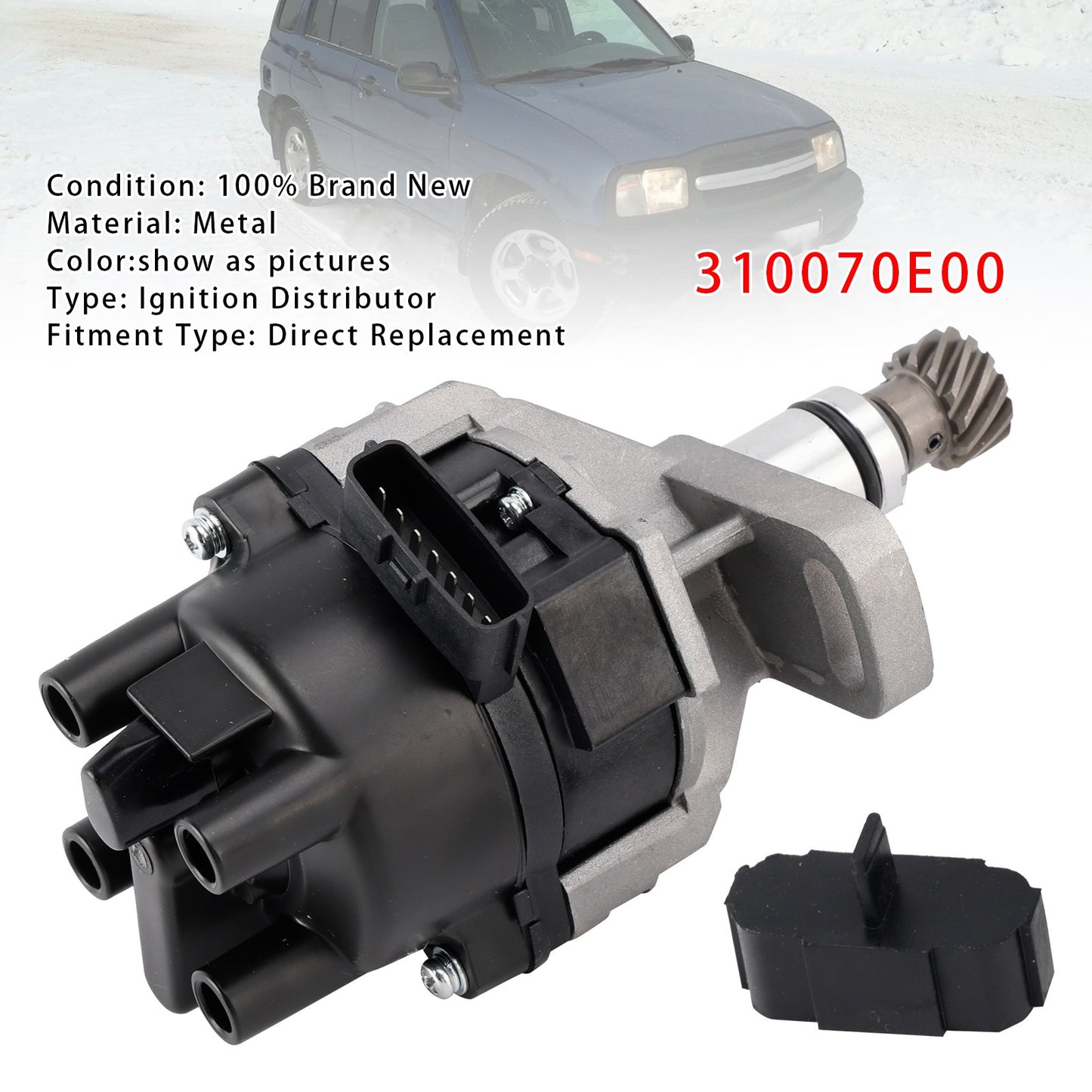 Ignition Distributor with Rotor 310070E00 For Chevrolet Tracker 1998-1998