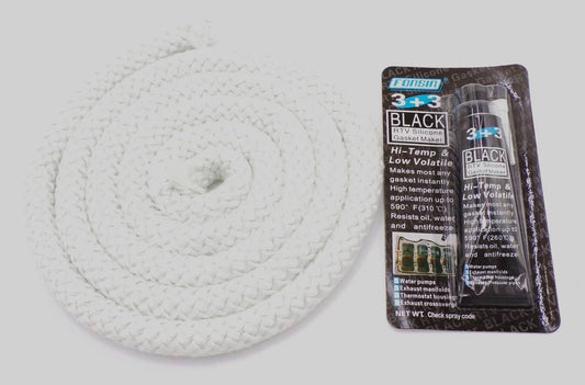 Solid Spare Door Rope Gasket W/ Adhesive Replaces Quadrafire 842-2350 Lennox H5639 MH178