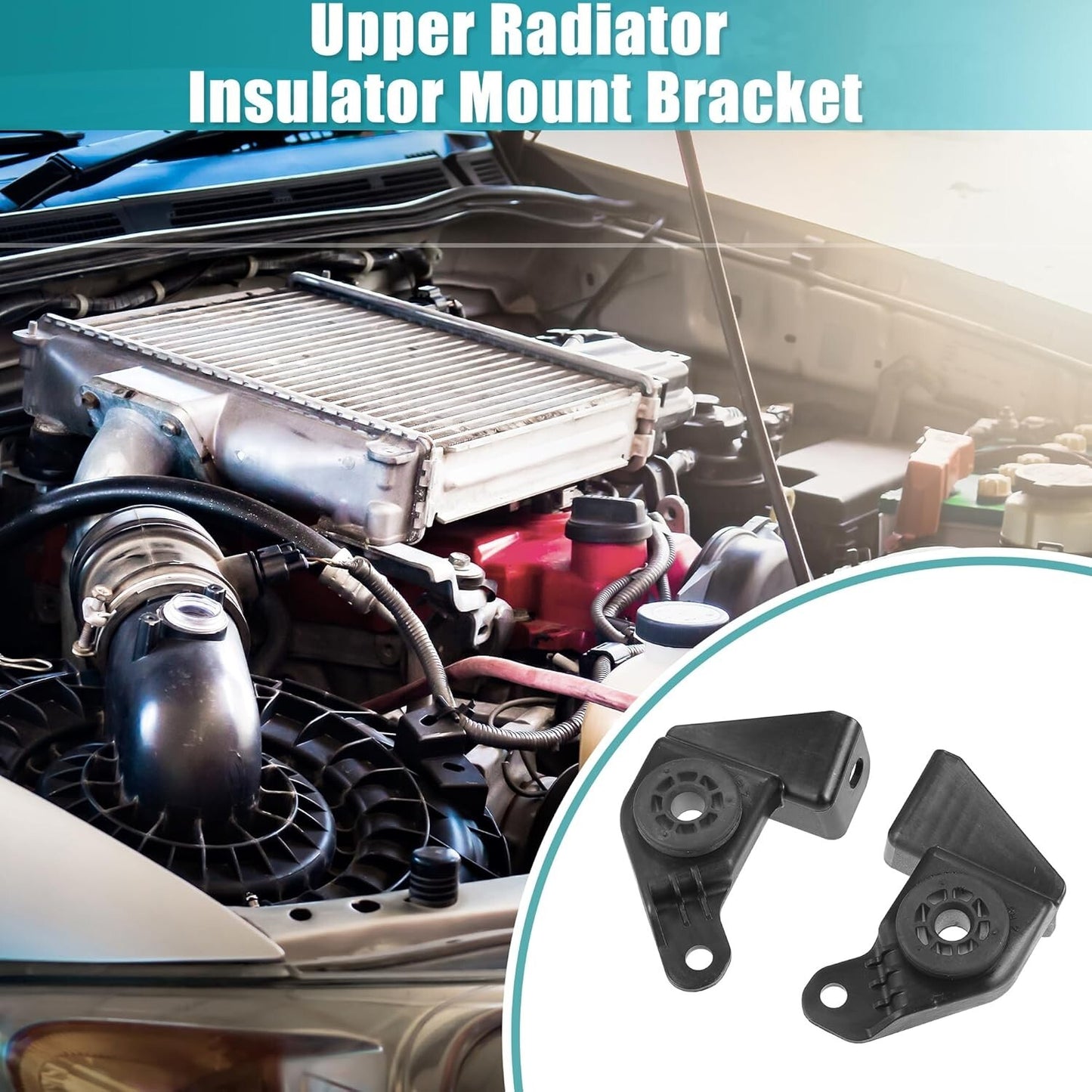 2Pcs Radiator Upper Bracket Passenger Side Fits For Chevrolet Malibu 84258381