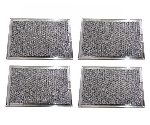 Solid Spare Microwave Mesh Grease Filter for GE WB06X10654 5" x 7 5/8" x 3/32" 4 PACK