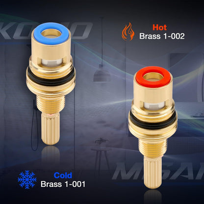 Brass 1-001 1-002 Ceramic Valve Cartridge Set For Ceramic Cold Hot Cartridges