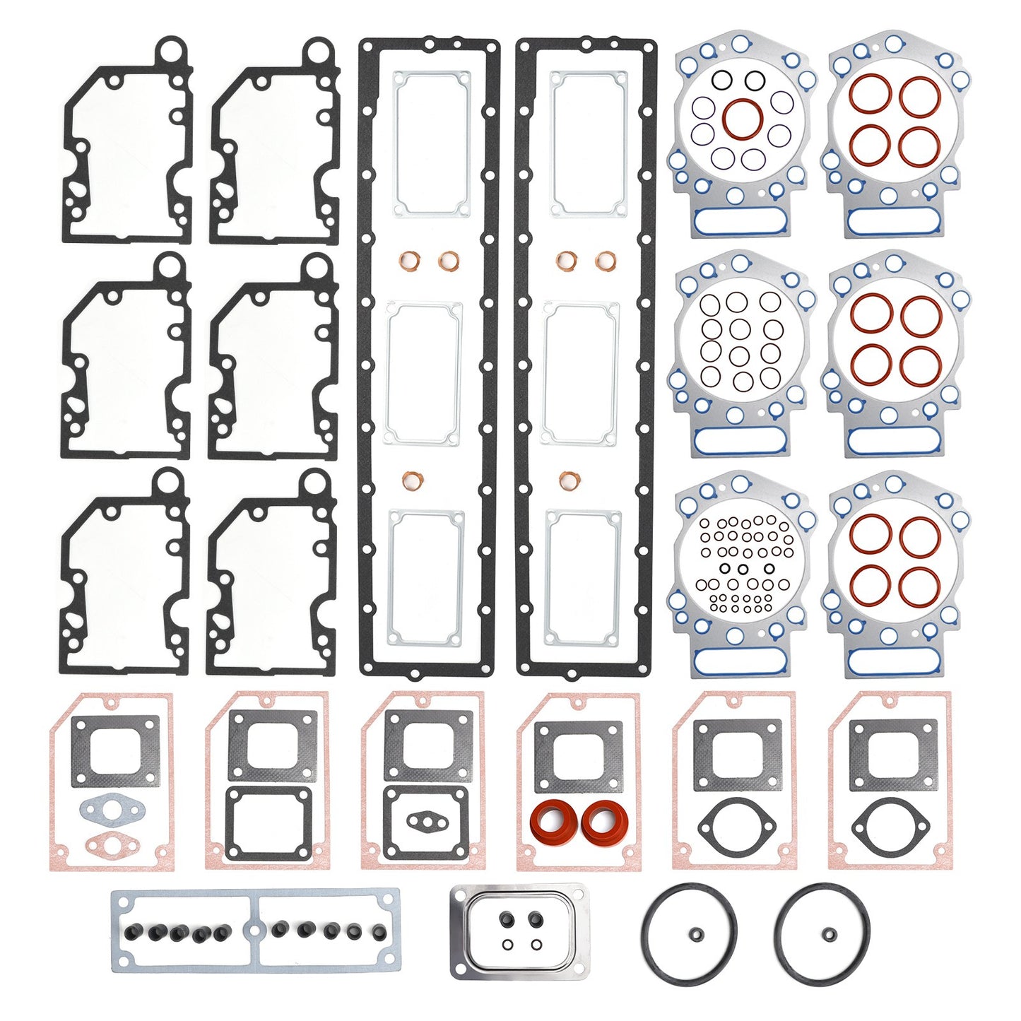 3803598 3800728 Upper Engine Gasket Set for Cummins KTA19 KTTA19