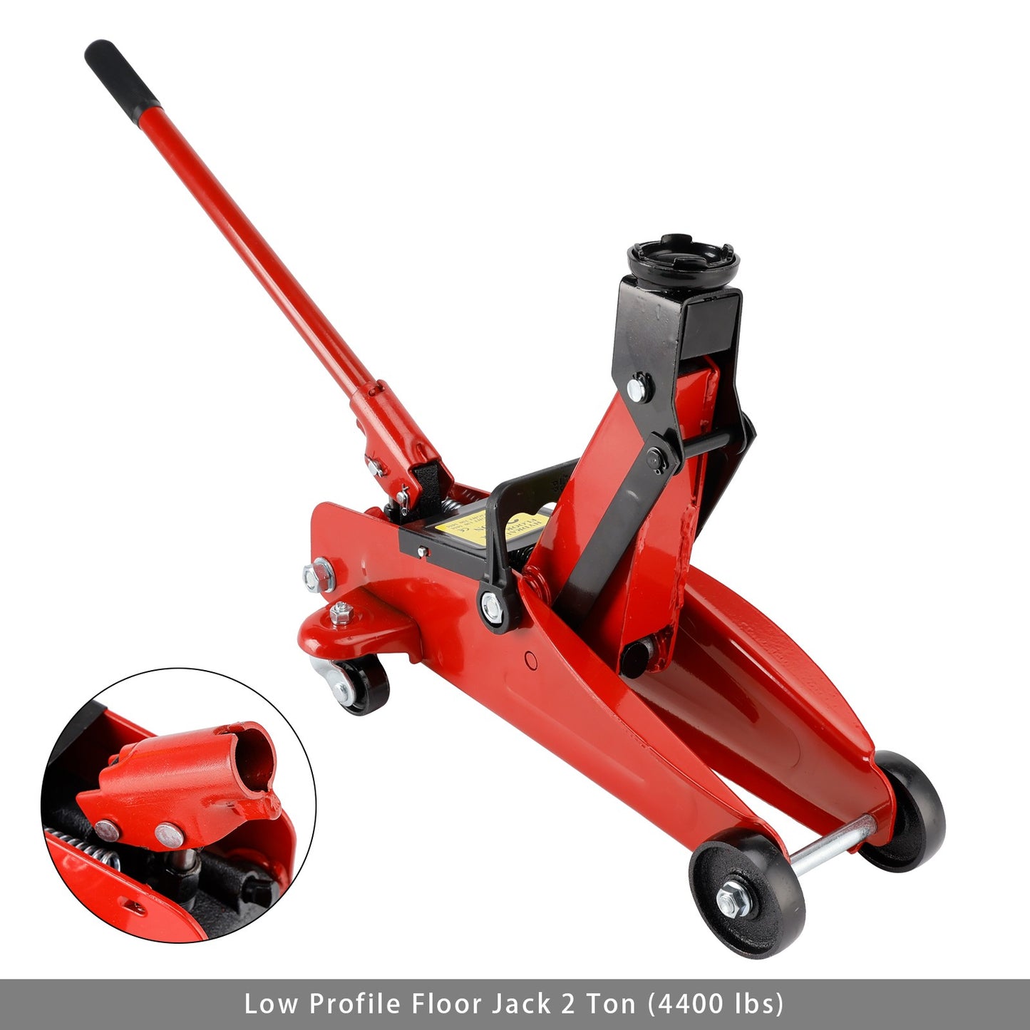 Low Profile Floor Jack 2 Ton (4400 lbs) 5.31"-12.8" Height Lifting