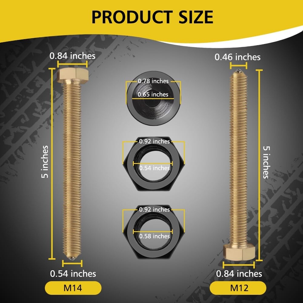 78834 Last Chance Impact Rated Hub Removal Bolt Kit