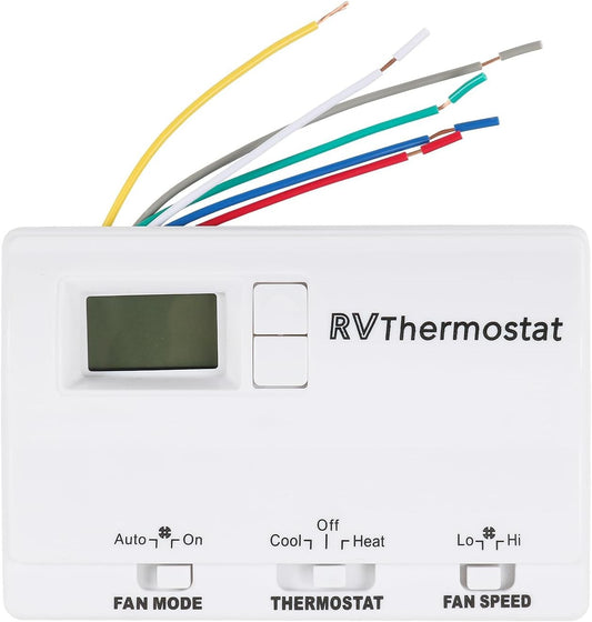 Solid Spare 83303862 White RV Digital Thermostat For Coleman Mach Air Conditioners 8330-336