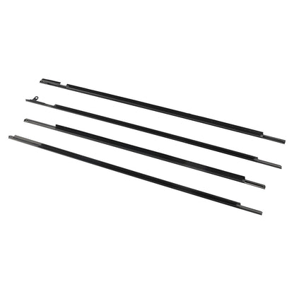 4pcs Chrome Outside Window Moulding Weatherstrip Seal For Toyota Venza 09-16 US