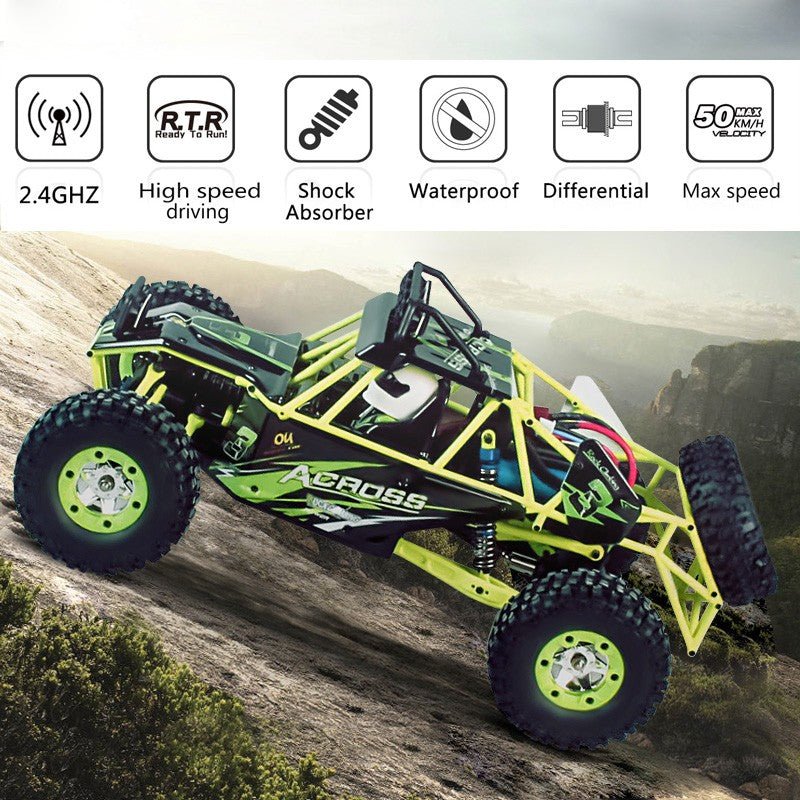 Wltoys 12427 1/12 Scale 2.4G 4WD Electric Brushed Crawler RTR RC Car Xmas Gifts