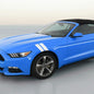 3" Dual Fender Stripe Hash Mark Stripe Decal Graphic Kit For FORD MUSTANG