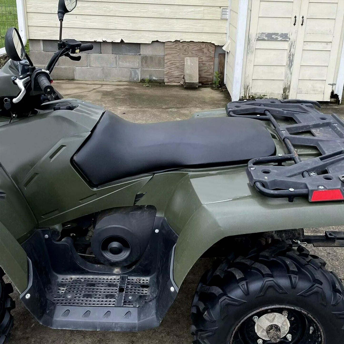 Solid Spare Leather Seat Cover For Polaris Sportsman 300 400 450 500 600 700 800 Hawkeye 300