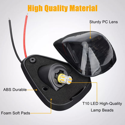 5Pcs Smoke LED Cab Roof Lights Marker Amber For Ford F-250 F-350 F450 Super Duty