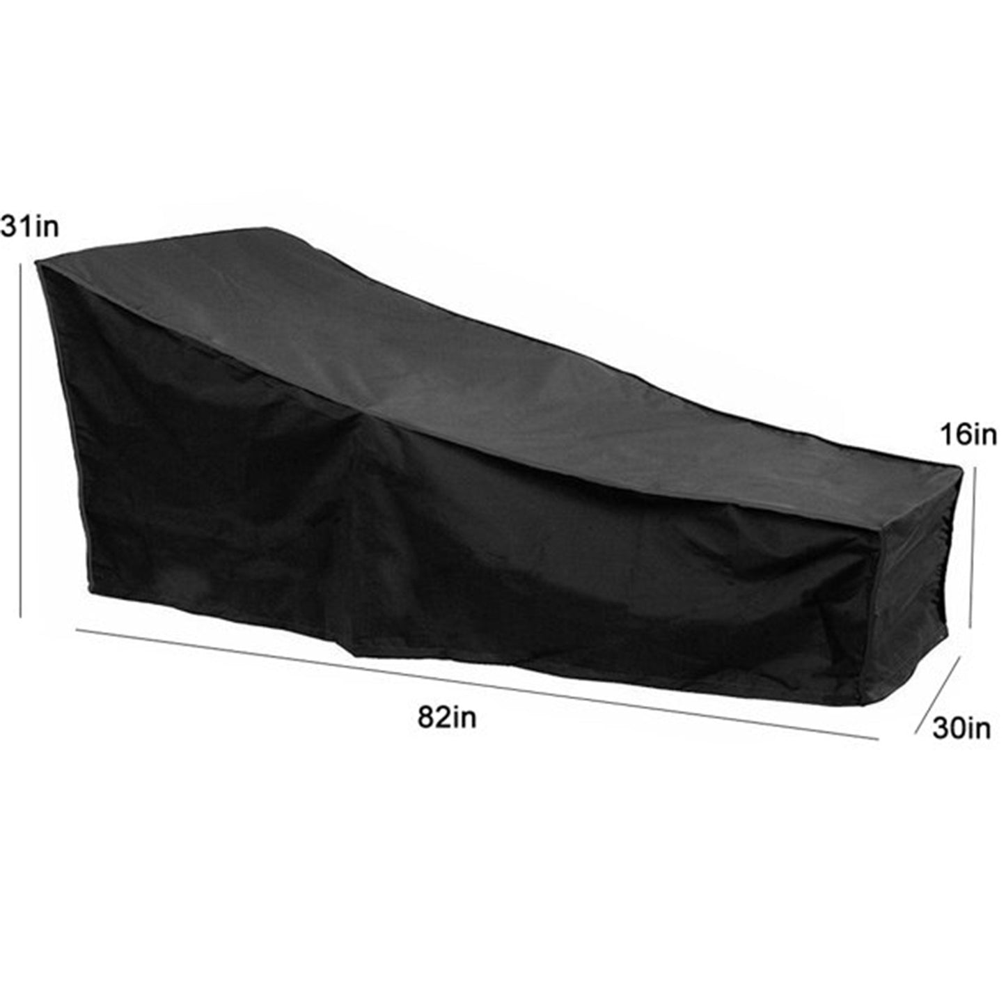 Waterproof Sun Lounge Chair Dust Oxford Outdoor Garden Patio Furniture Cover,