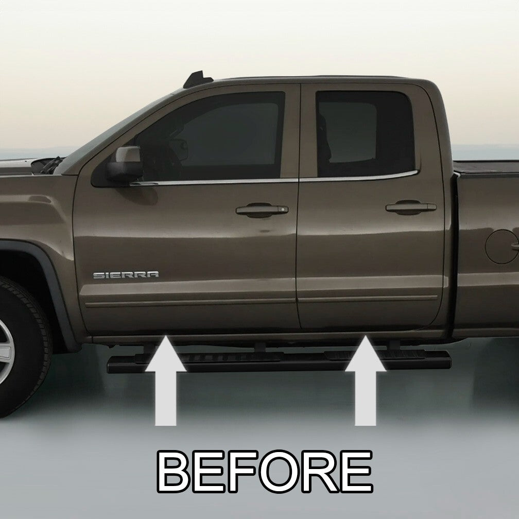 CHROME SIDE DOOR TRIM ROCKER PANEL MOLDING For GMC SIERRA 14-17