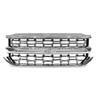 For Chevrolet Silverado 1500 2016 2017 2018 Chrome Front Bumper Grille LTZ Style