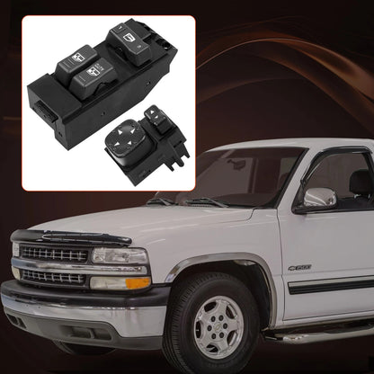 Power Window Door & Mirror Switch For 00-02 Chevy Silverado GMC Sierra 1500 2500