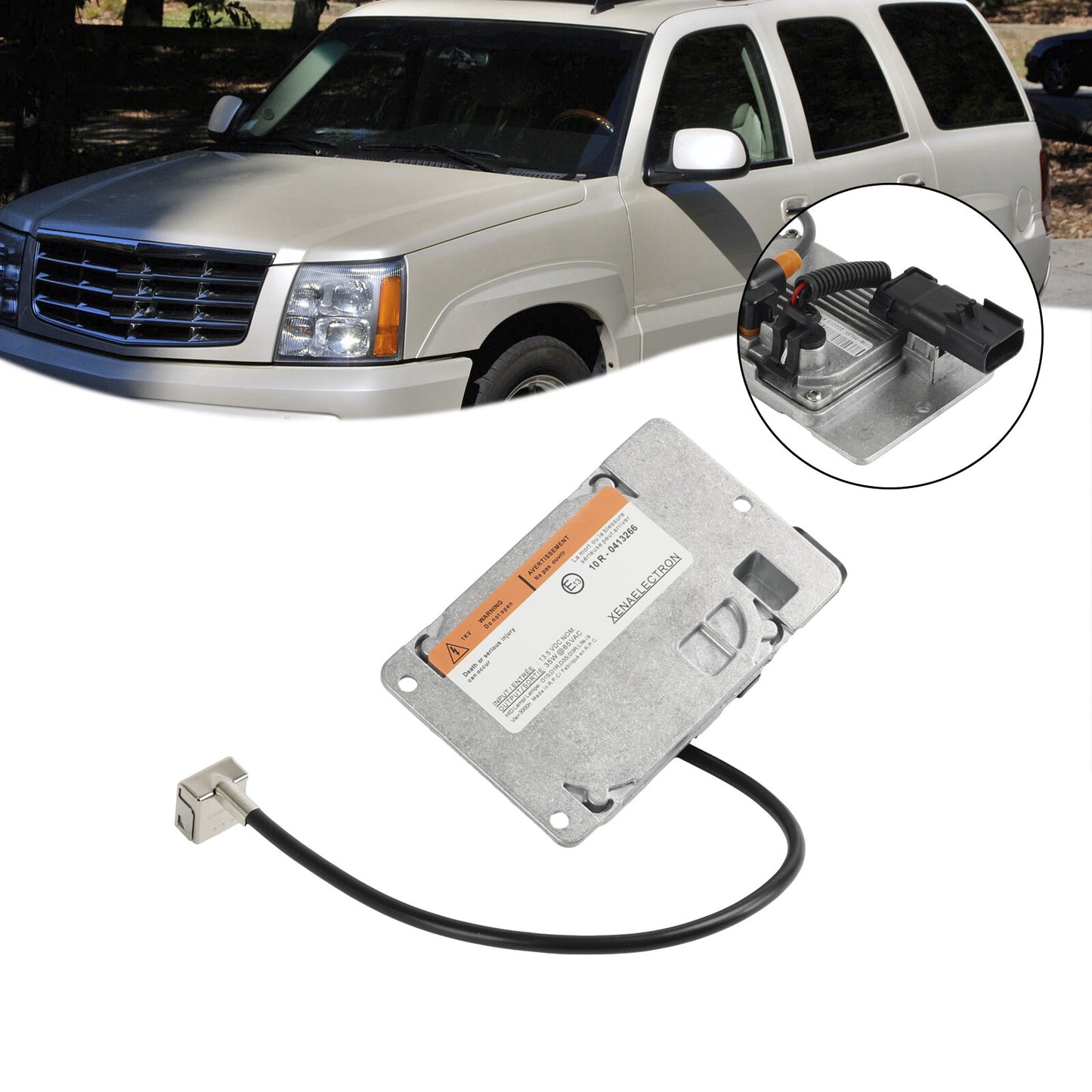 Xenon HID D1R Ballast Bulb Wire Kit 12335983 For Cadillac Escalade  2003-06 03