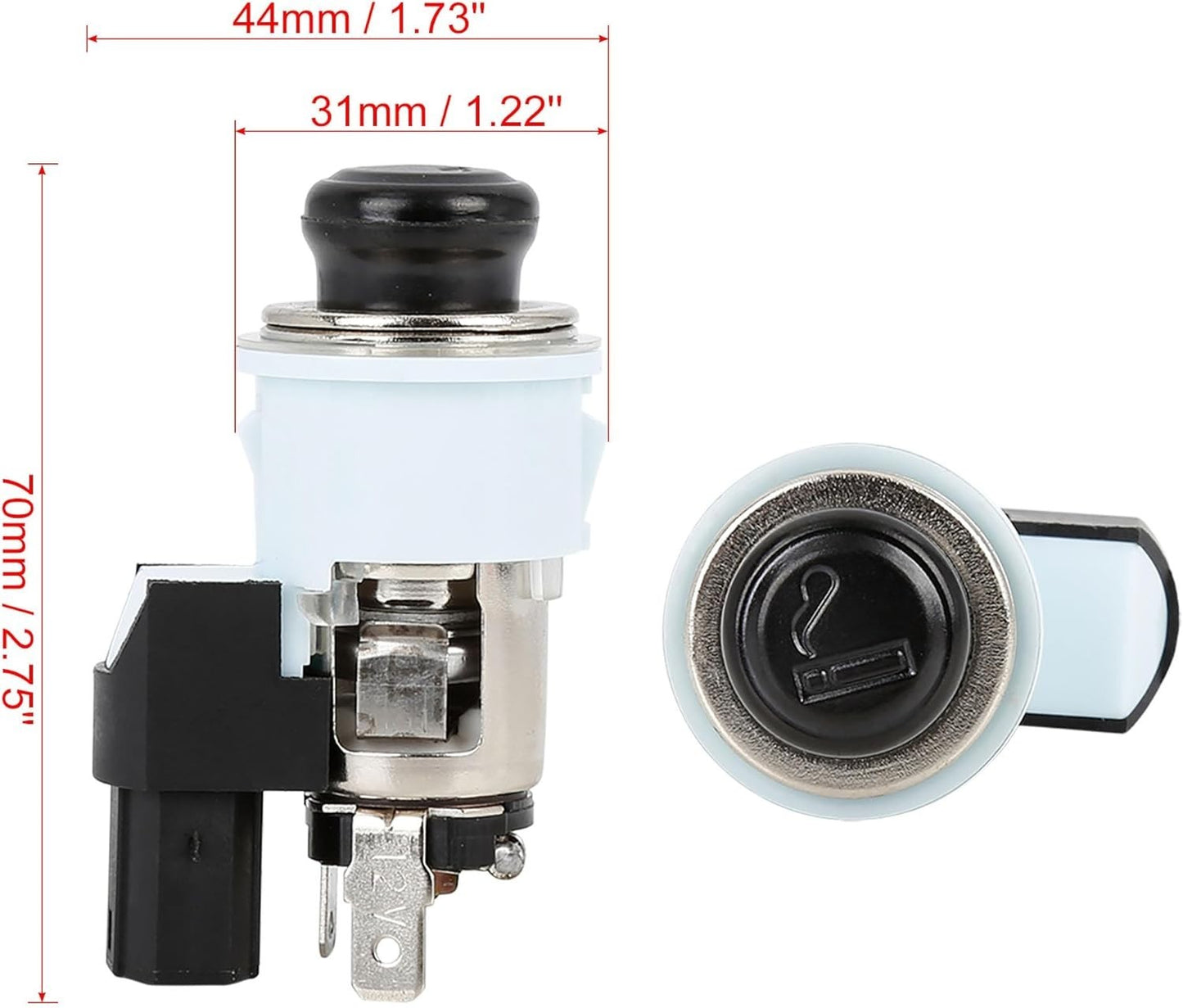 Cigarette Lighter Assembly Socket Element & Bezel For Toyota Corolla 85500-12240
