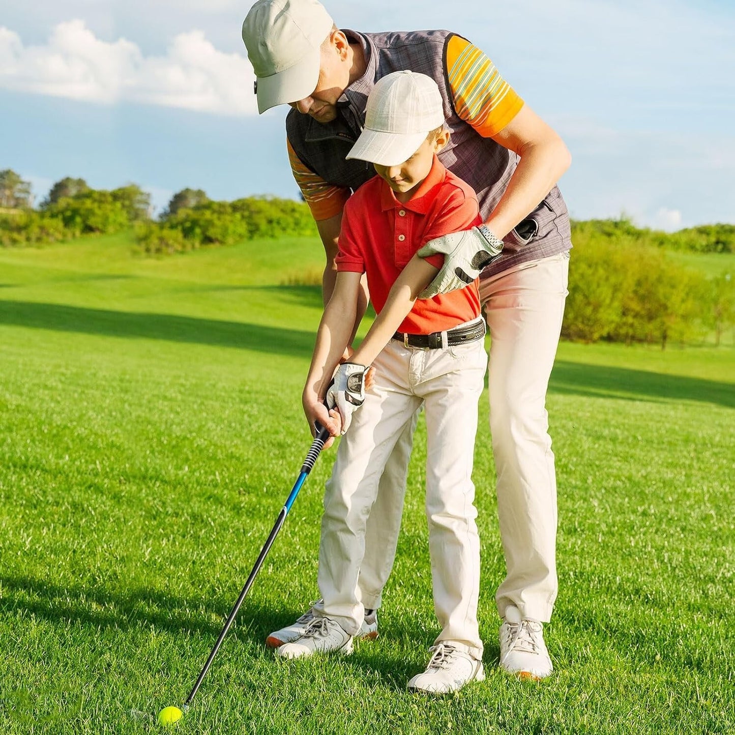 2 PCS Durable Right Hand Golf Swing Training Grip Aid Standard Teaching Trainer