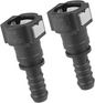 TWO Fuel Line Quick Connect Straight Push-On Adapter Connector for 3/8 to 3/8