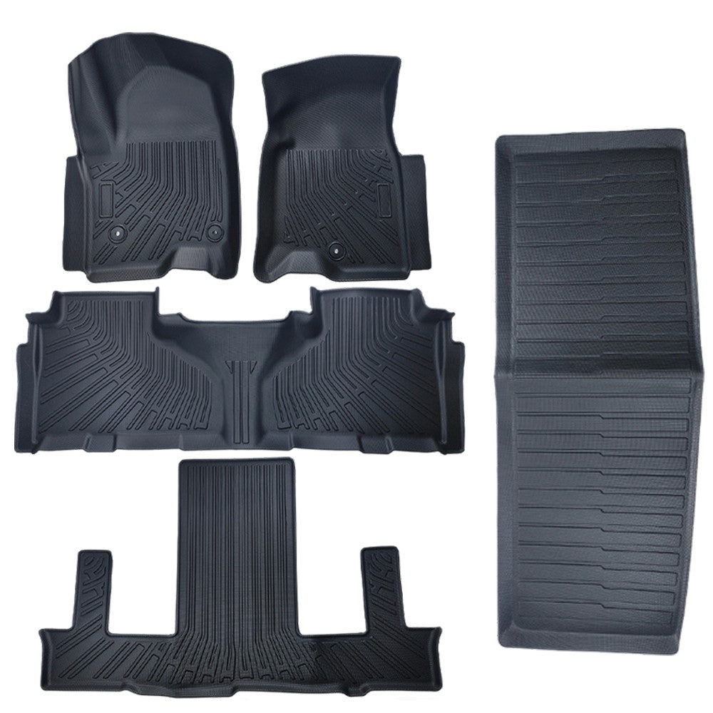 5Pcs Floor Mats Liner for 2021-2025 Tahoe Yukon Escalade Bucket Seat All Weather