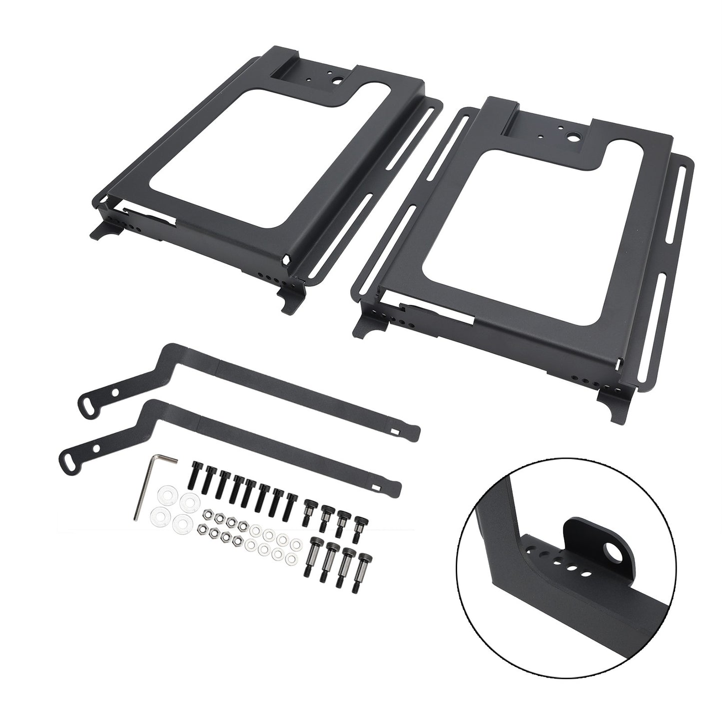 2 Pack Utv Seat Bases Lower&Recline Kit For Polaris Rzr 800/900 1000 Xp Turbo