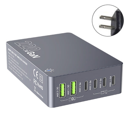 F8A Charging Station USB 6-Port Fast Charger PD100W Charging Stand Smart Charger